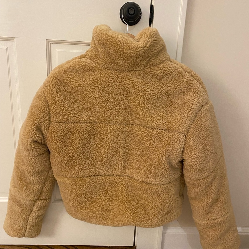 ALO Yoga Camel Sherpa Snow Angel Puffer Jacket - Picture 4 of 8